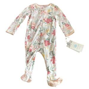 Cloud Island Baby Girls' Meadow Zip-up Sleep N' Play Multicolor 0-3M